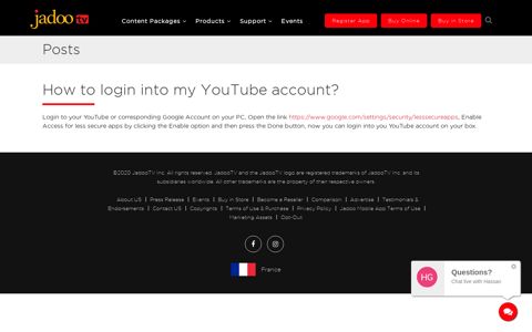How to login into my YouTube account? – JadooTV