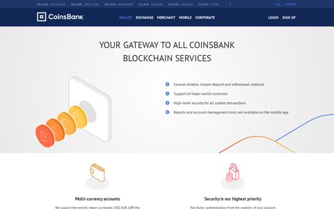 Online Bitcoin and Litecoin Wallet - CoinsBank