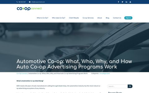 What, Who, Why, and How Auto Co-op Advertising Programs ...