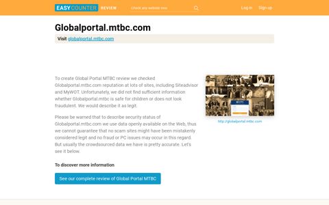 Global Portal MTBC reviews and fraud and scam reports ...