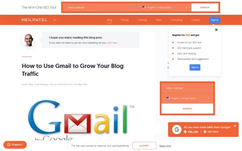 How to Use Gmail to Grow Your Blog Traffic - Neil Patel