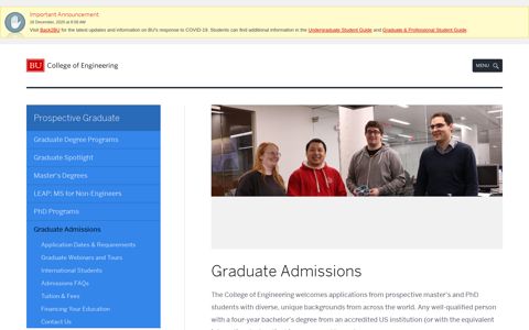 Graduate Admissions | College of Engineering