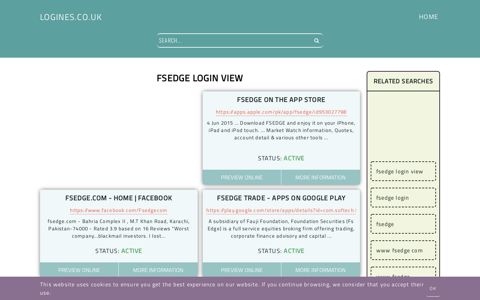 fsedge login view - General Information about Login - Logines.co.uk