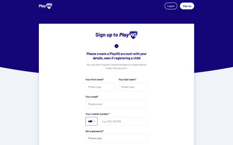 Sign Up | PlayHQ