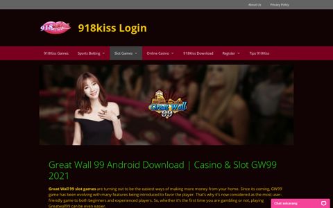 Great Wall 99 Android Download - 918kiss Login