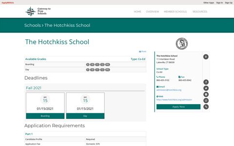 The Hotchkiss School - Gateway