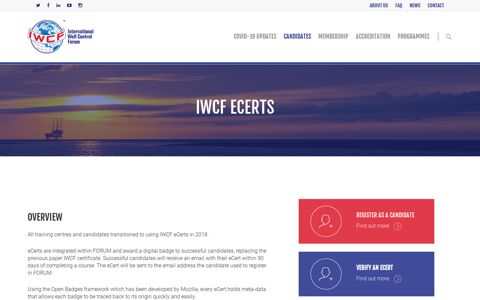 IWCF eCerts - IWCF