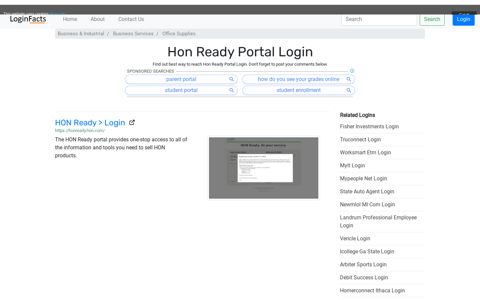 Hon Ready Portal - HON Ready > Login - LoginFacts