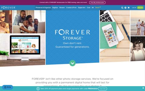 Online Photo Storage | Your Lifetime +100 Yrs | FOREVER®