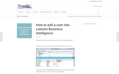 How to add a user into Lawson Business Intelligence