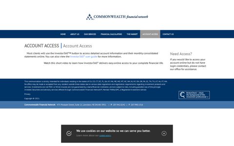 Account Access - Commonwealth Financial Network