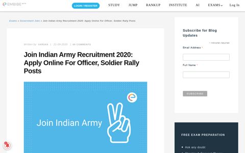 Join Indian Army Recruitment 2020: Apply Online for Officer ...