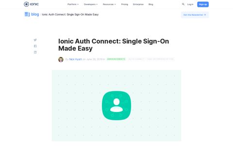 Ionic Auth Connect: Single Sign-On Made Easy - Ionic Blog
