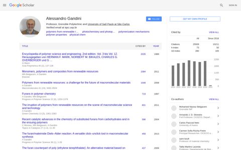 ‪Alessandro Gandini‬ - ‪Google Scholar‬
