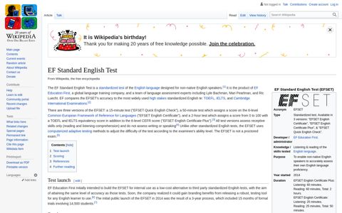 EF Standard English Test - Wikipedia