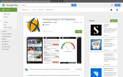 Hochschulsport Uni Saarland - Apps on Google Play