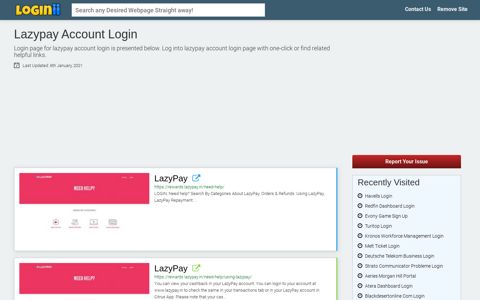 Lazypay Account Login - Loginii.com