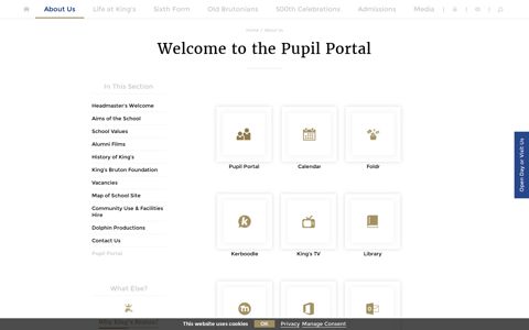 Welcome to the Pupil Portal | King's Bruton