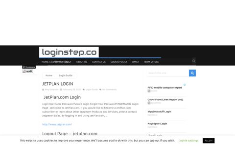 Jetplan Login | Login Step