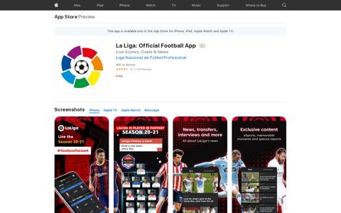 ‎La Liga: Official Football App on the App Store