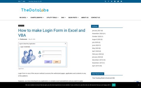 How to make Login Form in Excel and VBA | TheDataLabs