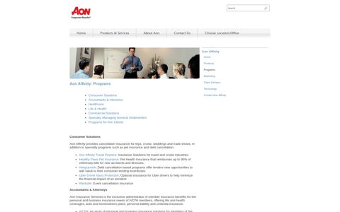 Aon Affinity: Programs | Aon