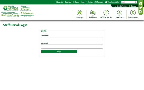 Staff Portal Login - The Housing Authority of Florence