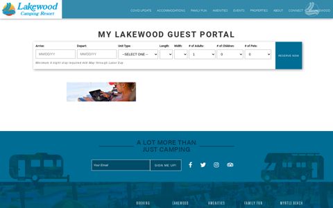 My Lakewood Guest Portal - Lakewood Camping Resort ...