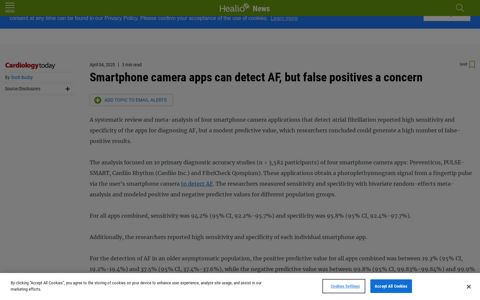 Smartphone camera apps can detect AF, but false positives a ...