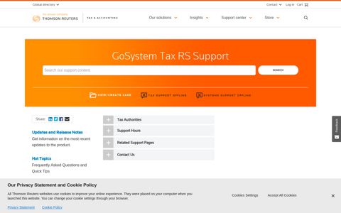 GoSystem Tax RS - Thomson Reuters Tax & Accounting