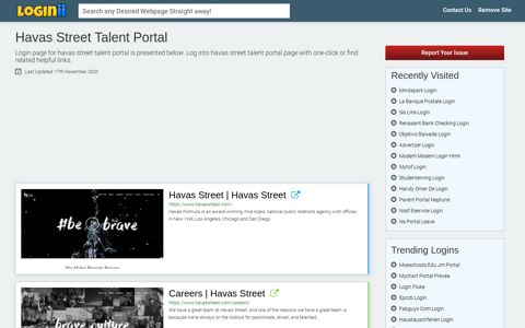 Havas Street Talent Portal - Loginii.com