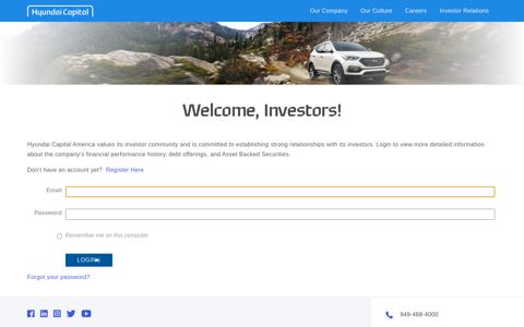 Investor Information | Hyundai Capital America
