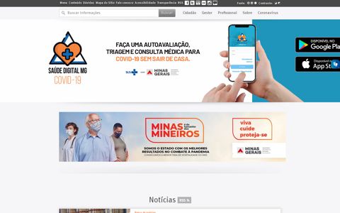 Secretaria de Estado de Saúde de Minas Gerais | Página inicial