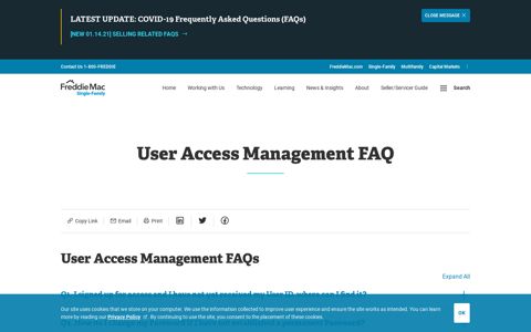 User Access Management FAQ - Freddie Mac Single-Family