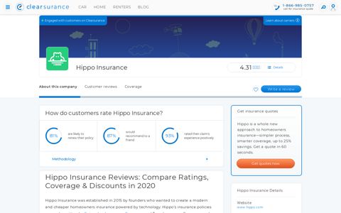 Hippo Insurance: Coverage & Discounts 2020 - Clearsurance