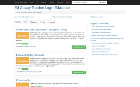 Ed Galaxy Teacher Login Education - Study Education