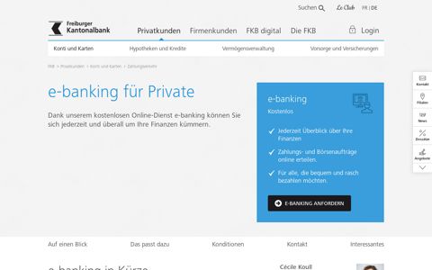 e-banking für Private | FKB