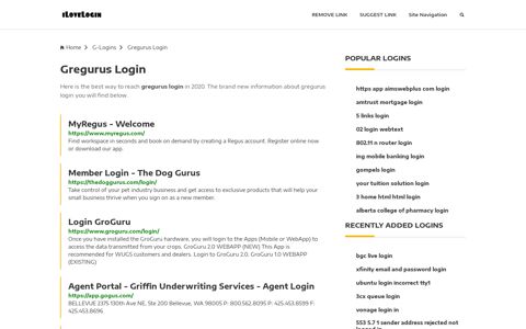 Gregurus Login ❤️ One Click Access - iLoveLogin