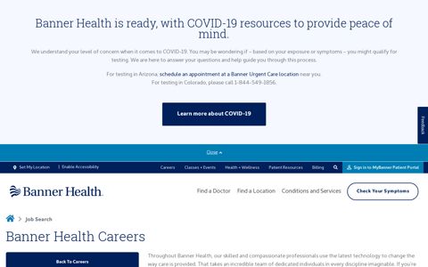 Job Search | Careers - Banner Health