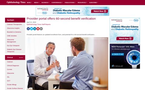 Provider portal offers 60-second benefit verification ...
