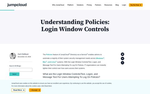 Understanding Policies: Login Window Controls - JumpCloud