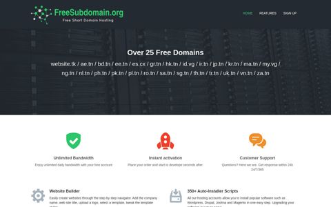 Free Subdomain Hosting - Freesubdomain.org