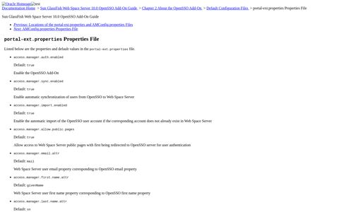 portal-ext.properties Properties File (Sun GlassFish Web ...