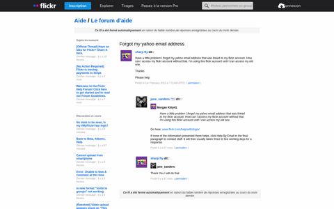 The Help Forum: Forgot my yahoo email address - Flickr