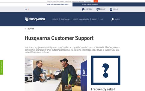Husqvarna customer support, product warranty, manuals ...