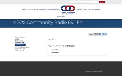 KEOS Community Radio 89.1 FM | Radio Stations - Bryan ...