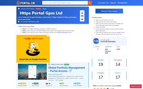 portal.gpm.ltd at WI. Global Portfolio Management - Portal-DB ...