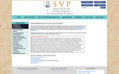 Information for Authors - SVP