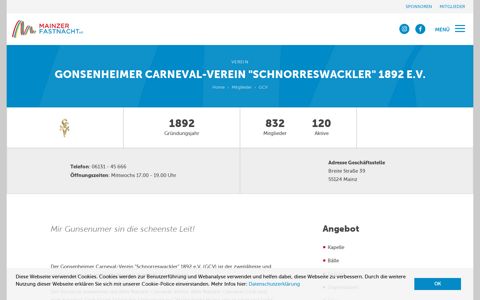 Gonsenheimer Carneval-Verein "Schnorreswackler" 1892 e.V. ...