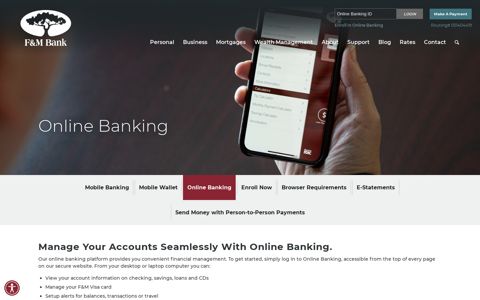Online Banking - F&M Bank